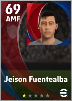 Jeison Fuentealba eFootball 2026 player card — 69 OVR AMF