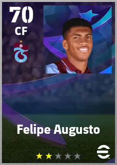 Felipe Augusto eFootball 2026 player card — 70 OVR CF