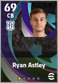 Ryan Astley eFootball 2026 player card — 69 OVR CB
