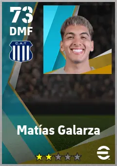 Matias Galarza eFootball 2026 player card — 73 OVR DMF