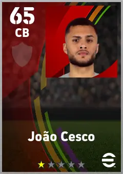 Joao Cesco eFootball 2026 player card — 65 OVR CB