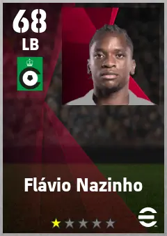 Flavio Nazinho eFootball 2026 player card — 68 OVR LB