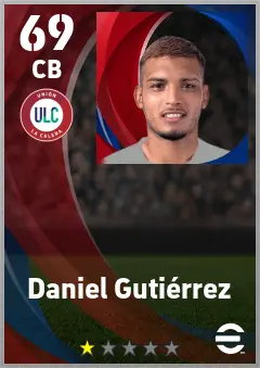 Daniel Gutierrez eFootball 2026 player card — 69 OVR CB