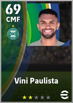 Vini Paulista eFootball 2026 player card — 69 OVR CMF