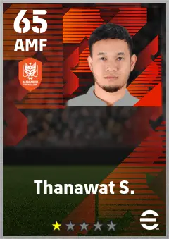 Thanawat S. eFootball 2026 player card — 65 OVR AMF