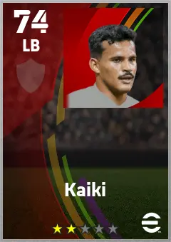 Kaiki eFootball 2026 player card — 74 OVR LB