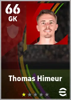 Thomas Himeur eFootball 2026 player card — 66 OVR GK