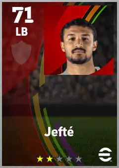 Jefte eFootball 2026 player card — 71 OVR LB