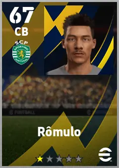 Romulo eFootball 2026 player card — 67 OVR CB