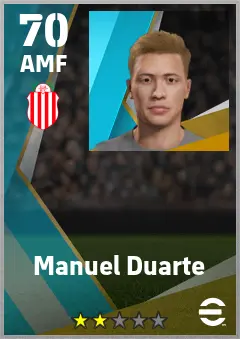 Manuel Duarte eFootball 2026 player card — 70 OVR AMF