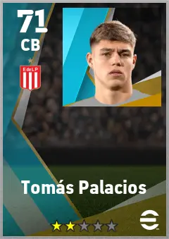 Tomas Palacios eFootball 2026 player card — 71 OVR CB
