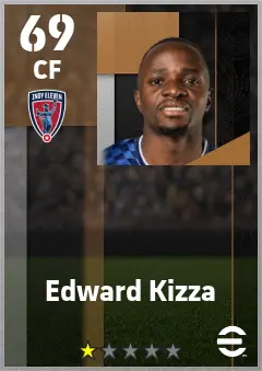 Edward Kizza eFootball 2026 player card — 69 OVR CF