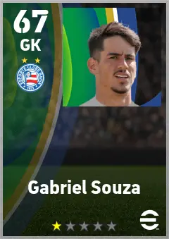 Gabriel Souza eFootball 2026 player card — 67 OVR GK