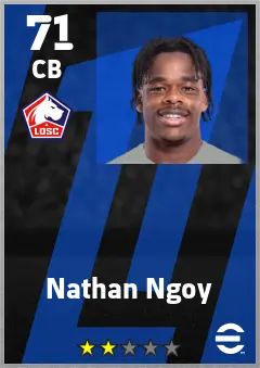 Nathan Ngoy eFootball 2026 player card — 71 OVR CB