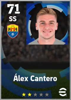 Alex Cantero eFootball 2026 player card — 71 OVR SS