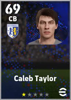 Caleb Taylor eFootball 2026 player card — 69 OVR CB