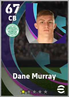 Dane Murray eFootball 2026 player card — 67 OVR CB