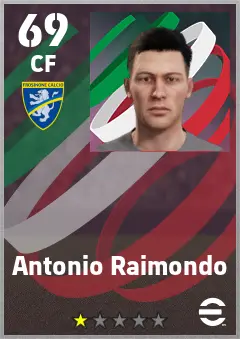 Antonio Raimondo eFootball 2026 player card — 69 OVR CF