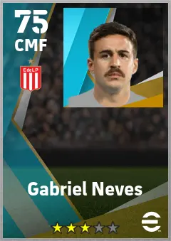 Gabriel Neves eFootball 2026 player card — 75 OVR CMF