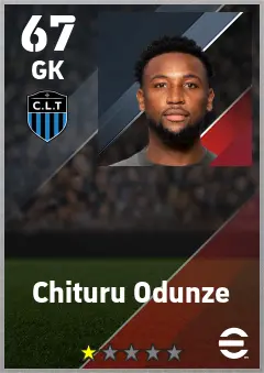 Chituru Odunze eFootball 2026 player card — 67 OVR GK