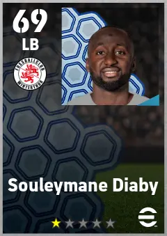 Souleymane Diaby eFootball 2026 player card — 69 OVR LB