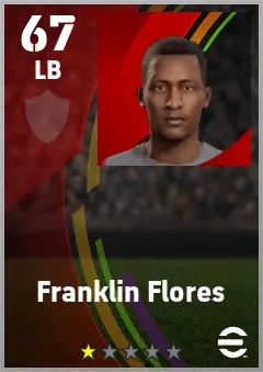 Franklin Flores eFootball 2026 player card — 67 OVR LB
