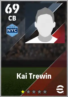 Kai Trewin eFootball 2026 player card — 69 OVR CB