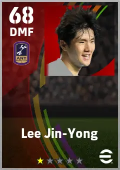 Lee Jin-Yong eFootball 2026 player card — 68 OVR DMF