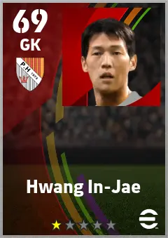 Hwang In-Jae eFootball 2026 player card — 69 OVR GK