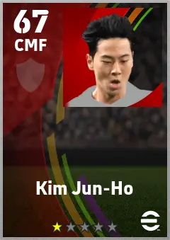 Kim Jun-Ho eFootball 2026 player card — 67 OVR CMF