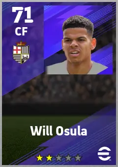 Will Osula eFootball 2026 player card — 71 OVR CF
