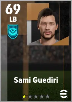 Sami Guediri eFootball 2026 player card — 69 OVR LB