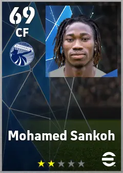 Mohamed Sankoh eFootball 2026 player card, 69 OVR CF