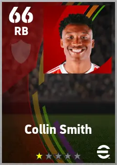 Collin Smith eFootball 2026 player card — 66 OVR RB