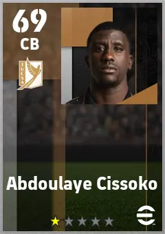 Abdoulaye Cissoko eFootball 2026 player card — 69 OVR CB