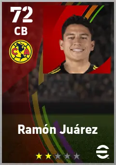 Ramon Juarez eFootball 2026 player card — 72 OVR CB