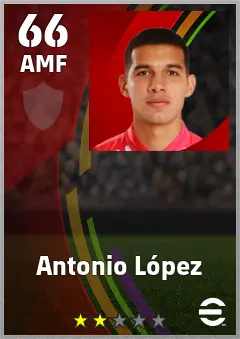 Antonio Lopez eFootball 2026 player card — 66 OVR AMF