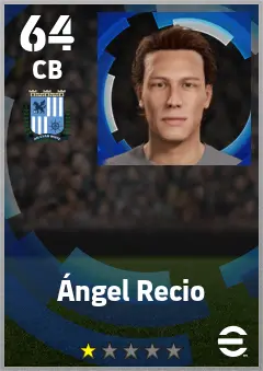 Angel Recio eFootball 2026 player card — 64 OVR CB
