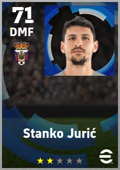 Stanko Juric eFootball 2026 player card — 71 OVR DMF