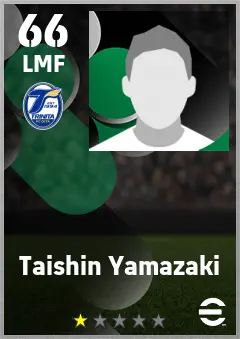 Taishin Yamazaki eFootball 2026 player card — 66 OVR LMF