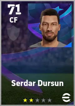 Serdar Dursun eFootball 2026 player card — 71 OVR CF