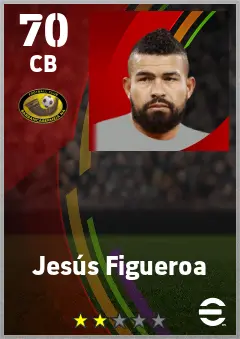Jesus Figueroa eFootball 2026 player card — 70 OVR CB