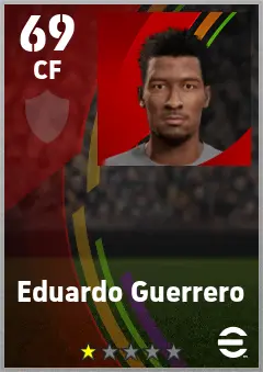 Eduardo Guerrero eFootball 2026 player card — 69 OVR CF