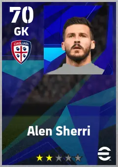Alen Sherri eFootball 2026 player card — 70 OVR GK