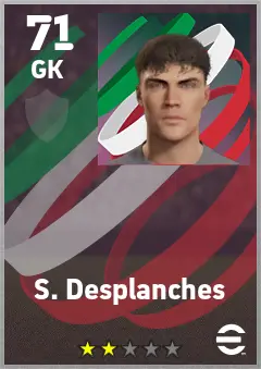 S. Desplanches eFootball 2026 player card — 71 OVR GK