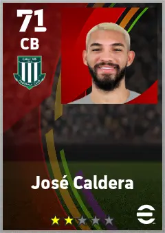 Jose Caldera eFootball 2026 player card — 71 OVR CB