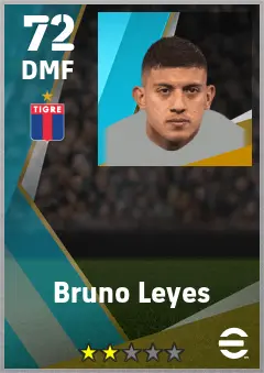 Bruno Leyes eFootball 2026 player card — 72 OVR DMF