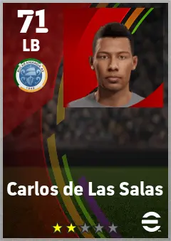 Carlos de Las Salas eFootball 2026 player card — 71 OVR LB