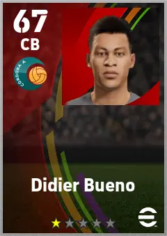 Didier Bueno eFootball 2026 player card — 67 OVR CB