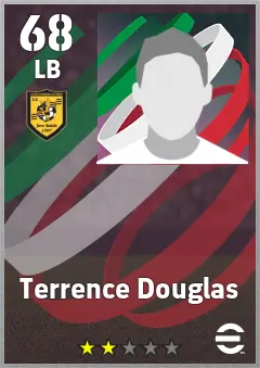 Terrence Douglas eFootball 2026 player card, 68 OVR LB